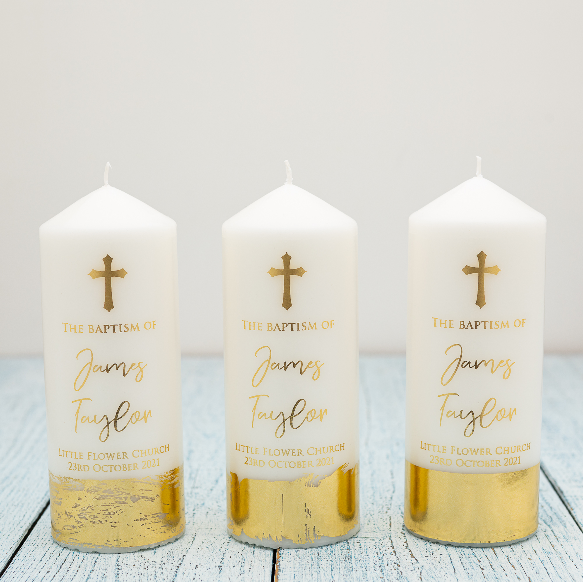 Custom christening candle-Angel
